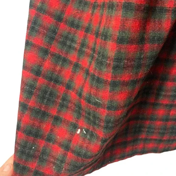Vintage Midcentury Pendleton Plaid Robe *FLAWED - Picture 2 of 6